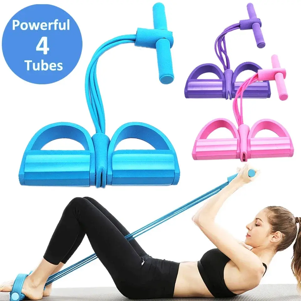 Tubes Sit-up Pull Rope Resistance Band