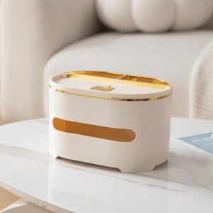 Desktop Organizer with Tissue Holder & Phone Stand – Multipurpose Desk Storage Box for Office & Home
