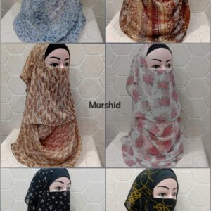 Double Loop Printed Hijab