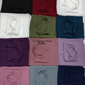 2 in 1 Deal Modest Hijab Set – Comfortable Stylish Muslim Women Scarf