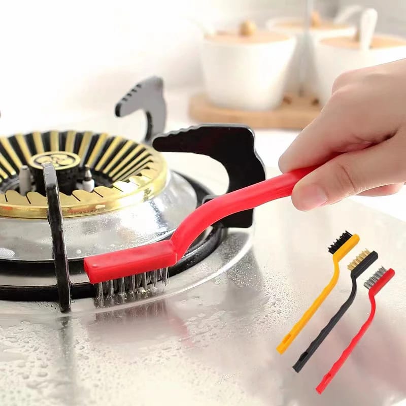 Pack of 3 Mini Wire Brush Set