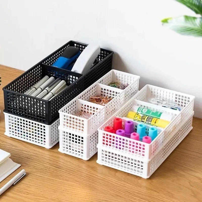 9PCs Plastic Adjustable Drawer Organizer with Multiple Compartment