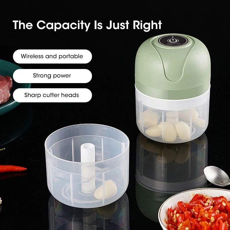 Rechargeable Portable 3 Blade Food Chopper