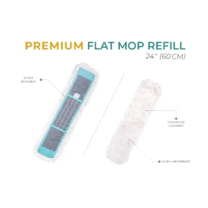 Zidello Premium Flat Mop – 24 Inch (60CM)