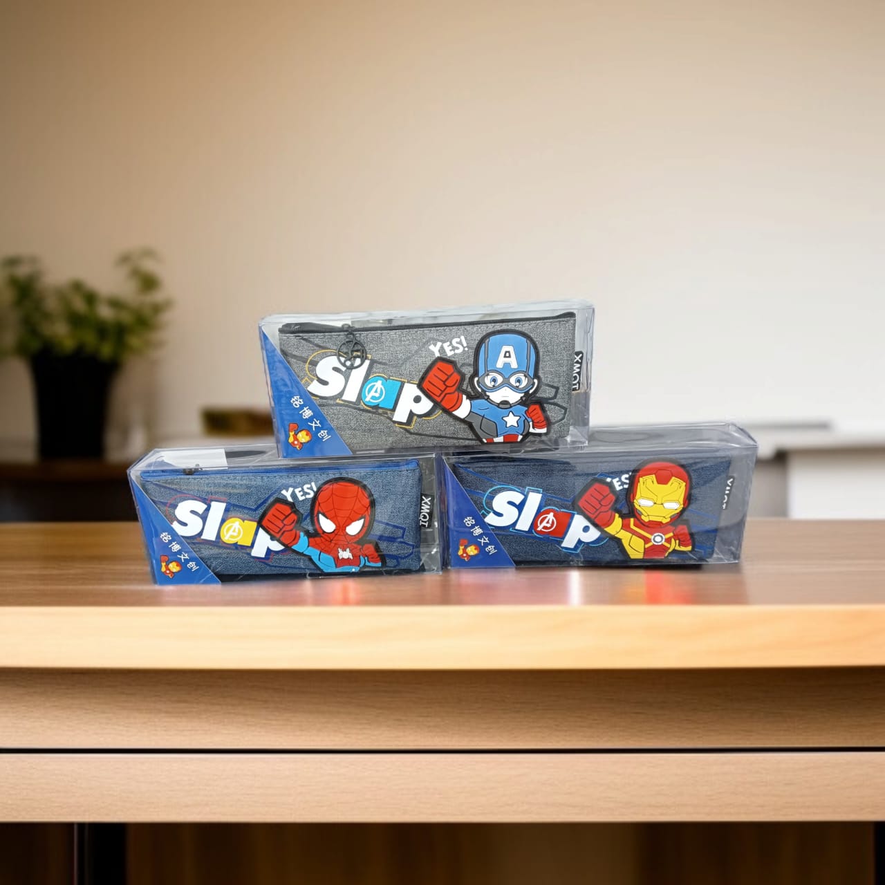 Cute Cartoon Printed Kids School Stationery Pouch – Zipper Pencil Case for Boys & Girls