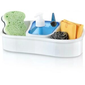 Dishwashing Set with Liquid Soap Pump Holder